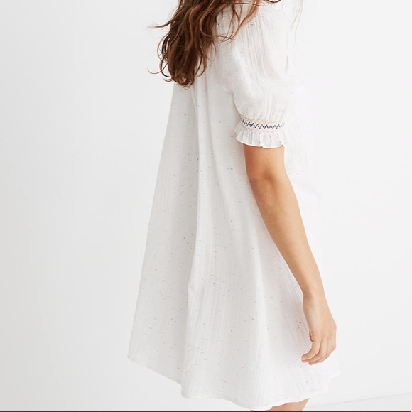 Madewell Rainbow Smocked Trapeze Dress, NWT Small - Picture 3 of 8